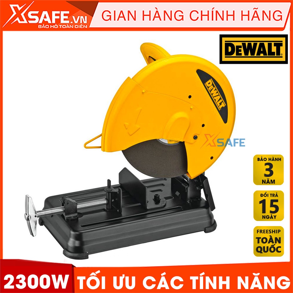 Máy cắt sắt bàn DEWALT D28730-B1 Máy cắt kim loại công suất 2300W, đường kính lưỡi cắt 355mm, tính năng kẹp khóa nhanh