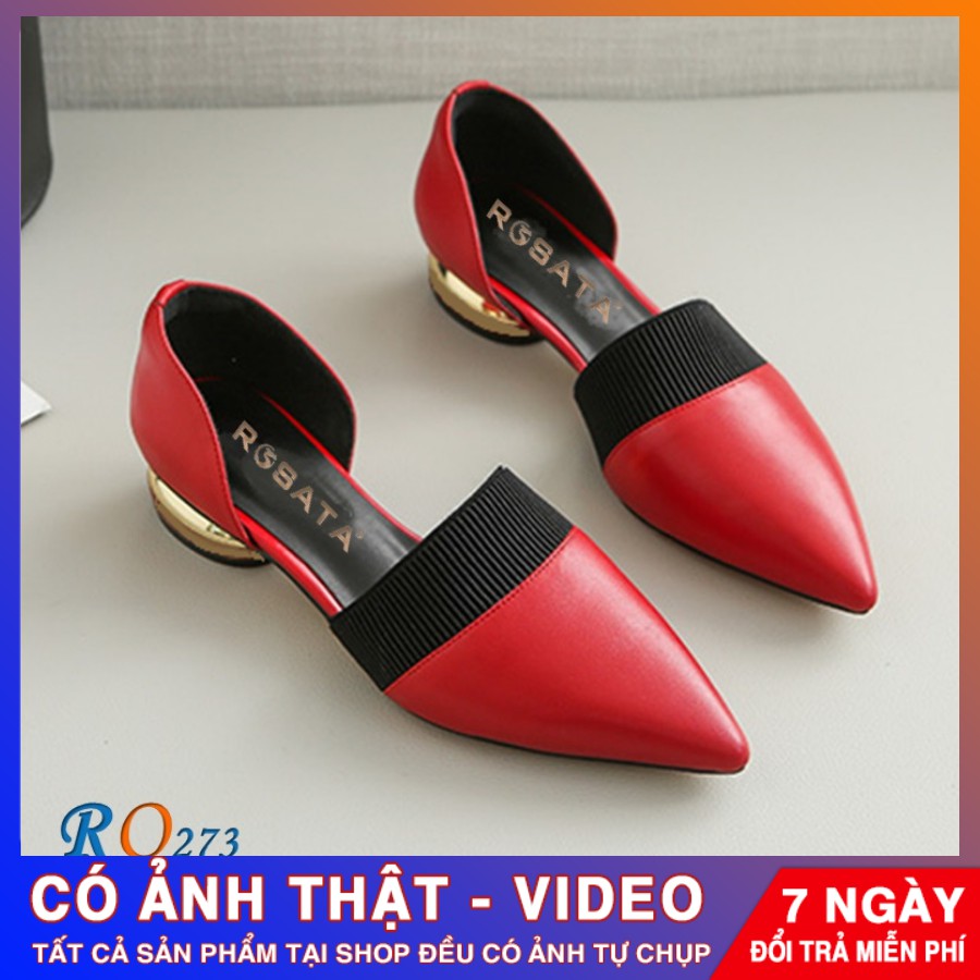 [ẢNH THẬT - FREE SHIP] Giày nữ búp bê cao cấp ROSATA RO273 - HÀNG VIỆT NAM - BKSTORE