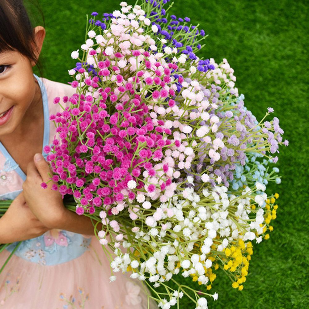 Bó hoa baby giả 108 bông trang trí nhà cửa/ tiệc cưới DIY