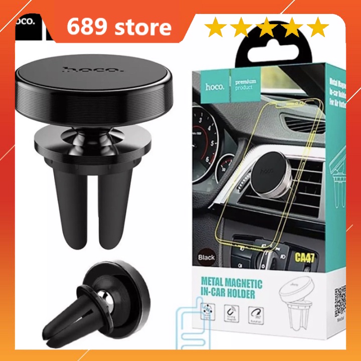 Kẹp cửa gió Ô tô Hoco CA47, Giá Đỡ Điện Thoại Nam Châm Trên Xe Ôtô Chính Hãng Cao Cấp