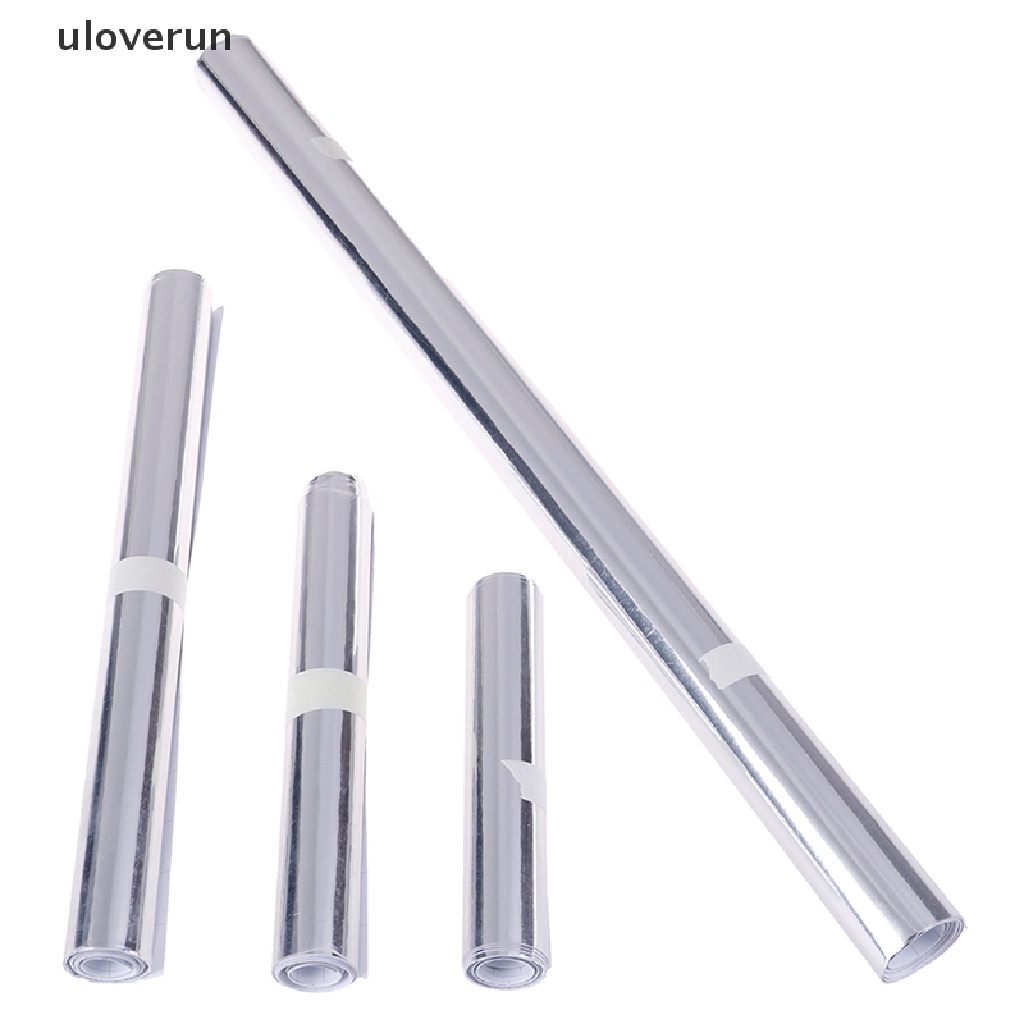 Miếng Dán Đề Can vinyl chrome Bạc Bóng Co Giãn Cho Gương Chiếu Hậu Xe Hơi uloverun