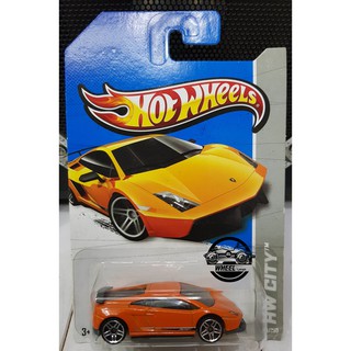 Xe mô hình đồ chơi Hotwheels cơ bản 1:64 - Lamborghini Gallardo LP 570-4 Superleggera (cam)