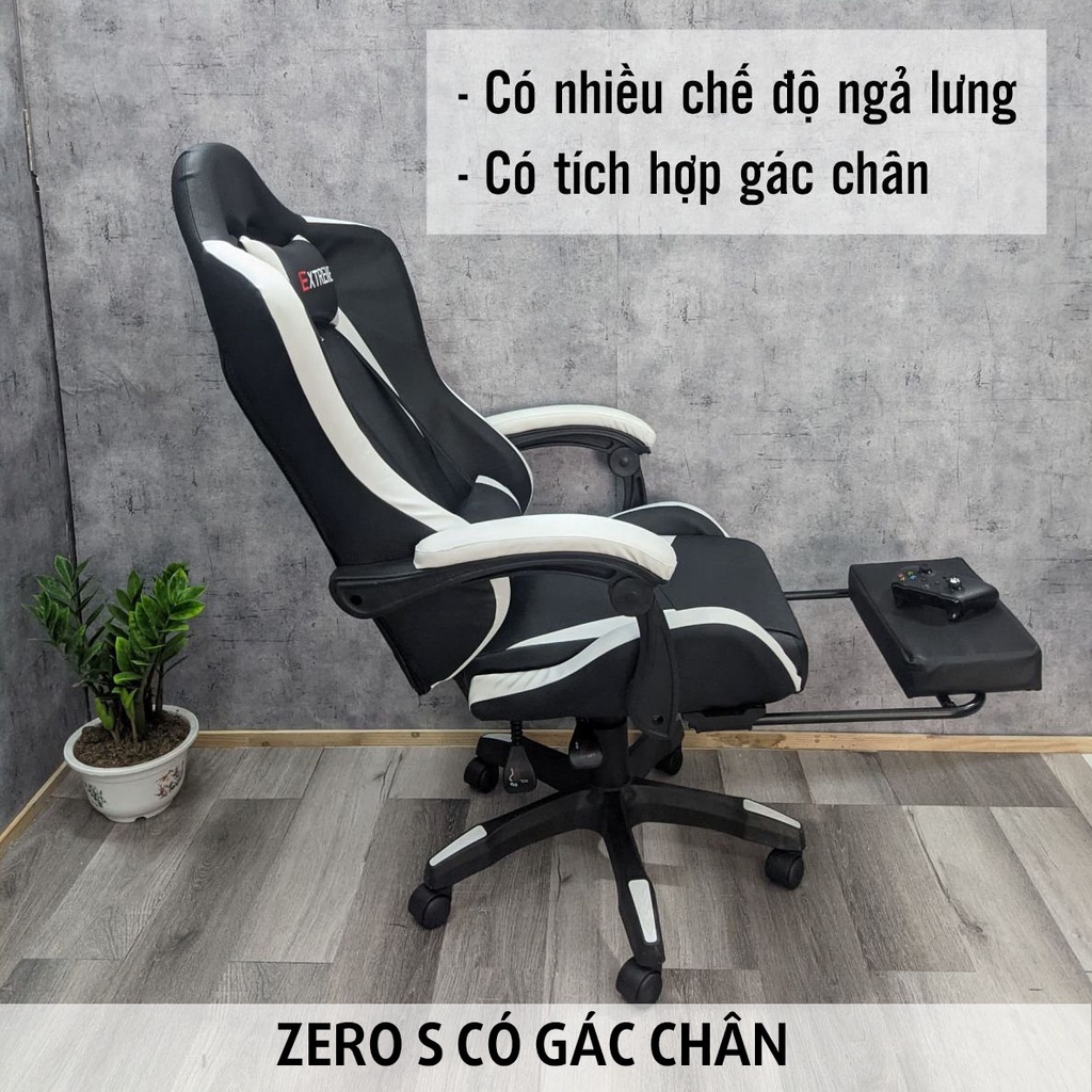 Ghế Gaming Extreme Zero S Ngã Lưng 160 Độ Xoay 360 Độ Di Chuyến Linh Hoạt