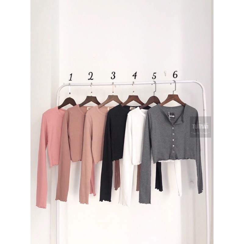 ÁO  CROPTOP CÚC DỌC VIỀN BÈO