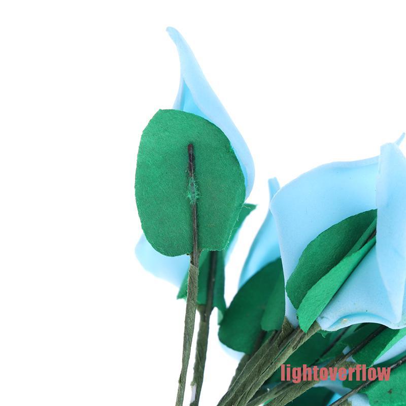 HANDMADE Bó Hoa Lily Nhân Tạo Trang Trí Nhà Búp Bê