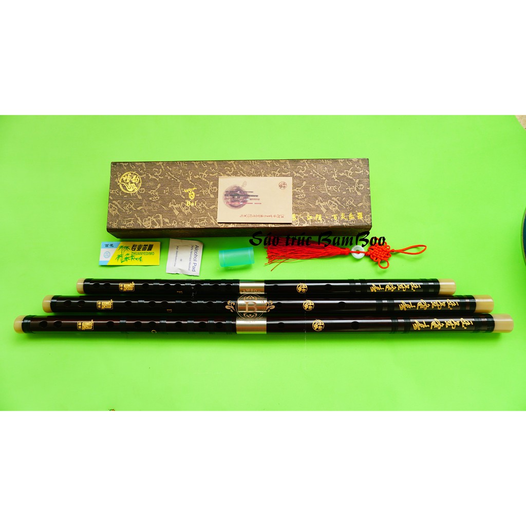 Sáo trúc Bamboo dizi Gỗ mun khớp kép DG1000