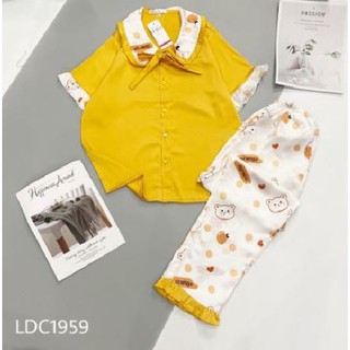 Đồ bộ ngủ lụa Satin mềm mại - Pyjama cao cấp