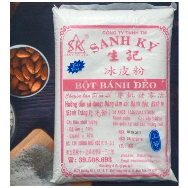 Bột Bánh Dẻo Sanh Ký Gói 1kg (loại đặc biệt)