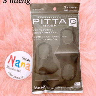 Khẩu trang lọc khói bui PITTA MASK 3 miếng
