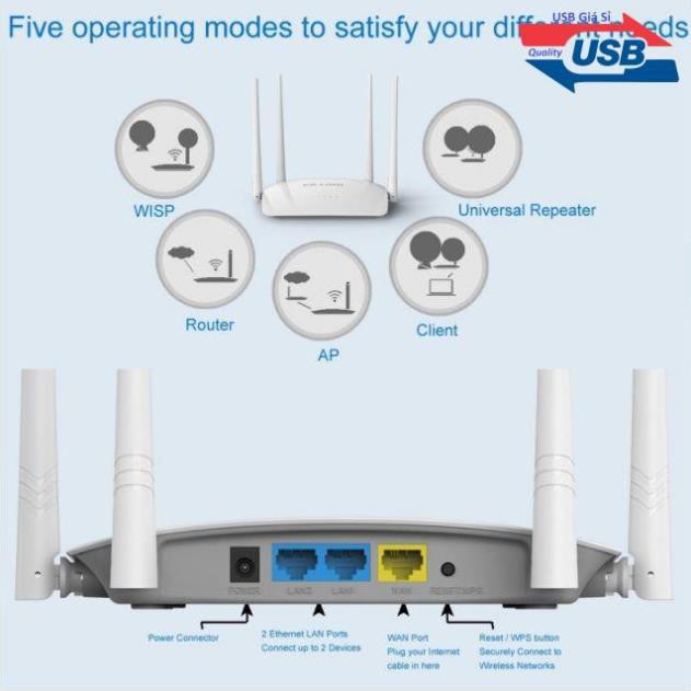 Wifi 4 râu rẻ như wifi 2 râu - LBLink WR450H chính hãng bảo hành 24 tháng | BigBuy360 - bigbuy360.vn