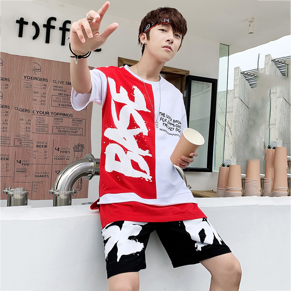 Bộ Quần Áo Thun Nam Thể Thao Mùa Hè Thể Thao Tay Ngắn Kết Hợp Quần Short BASE SET NAM 90000107C2 | BigBuy360 - bigbuy360.vn