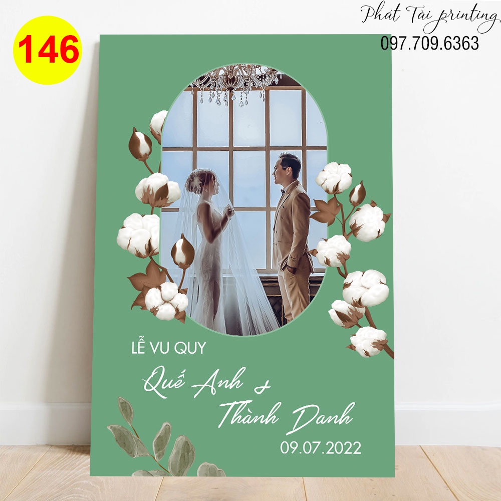 MS 146 - Bảng Welcome trang trí đám cưới