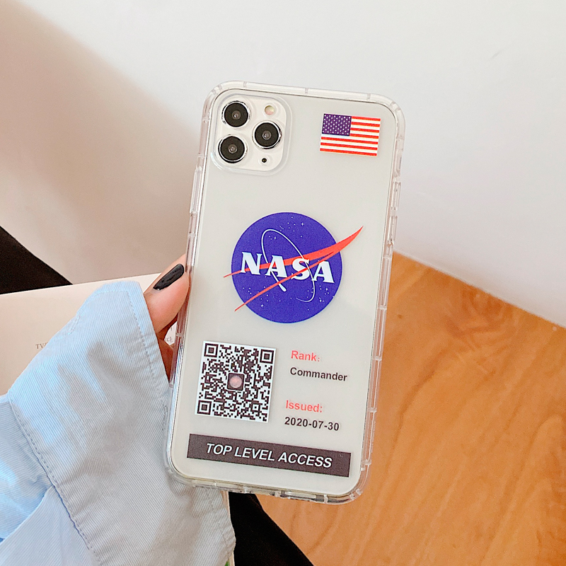 NASA Ốp Lưng Nhựa Tpu In Hình Tên Lửa Cho Samsung Galaxy A10 A20 A30 A50 A30S A50S A70 A70S A7 2018 A750 A51 A71 A21S J7 Prime