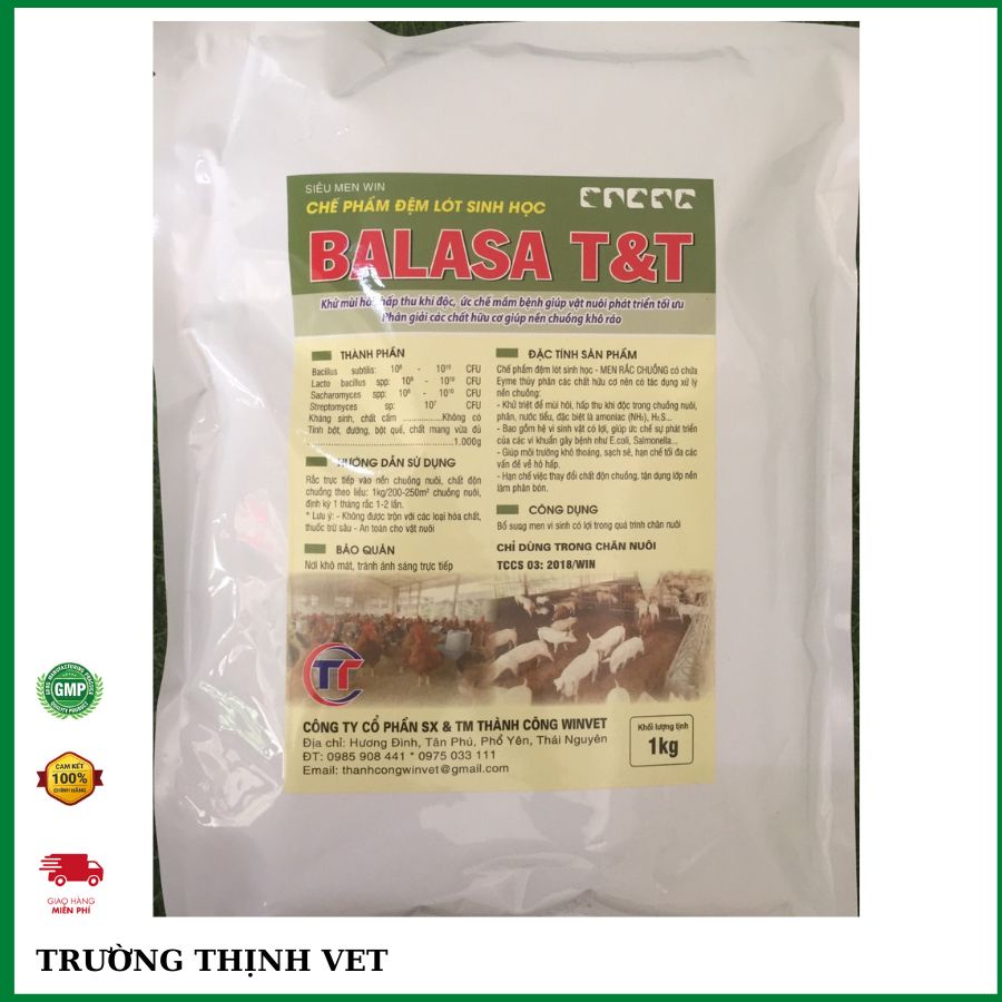 Khử triệt để mùi hôi chuồng trại, hấp thu khí độc chuồng nuôi