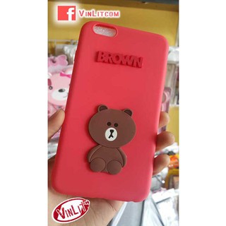 Ốp lưng Iphone ip5/5s/5se/6/6s plus/7/8 Ốp lưng gấu Brown  IP7267008
