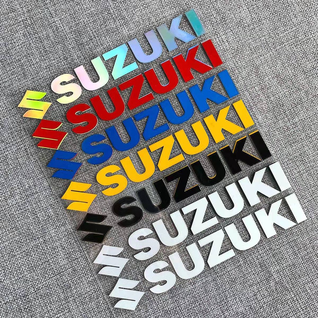 Miếng Dán Phản Quang In logo suzuki Nhiều Màu Sắc Chống Thấm Nước Trang Trí Xe Máy / Xe Đạp Điện