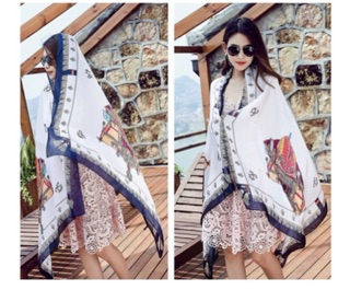 Khăn Choàng Lụa Khăn Quàng Cổ Cao Cấp - Khăn lụa siêu Mềm Mịn size 180*90cm
