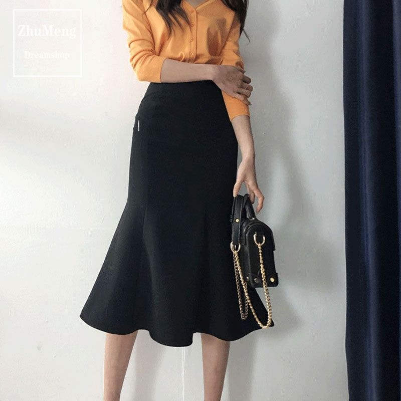 (Sẵn M trắng) Chân váy đuôi cá dài, chân váy công sở | BigBuy360 - bigbuy360.vn