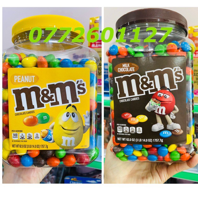 KẸO SOCOLA M&amp;M HỘP 1.7KG MỸ CHÍNH HÃNG - 7984