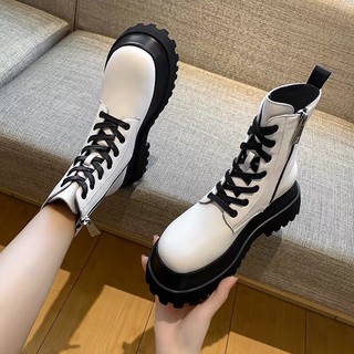 (HÀNG ORDER) Boots da lì đế cao thời trang 6cm