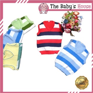 Áo len gile cho bé - áo len sát nách cổ tim dành cho bé từ 3-20kg