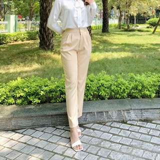 Quần tây âu nữ công sở dáng baggy chuẩn Q01
