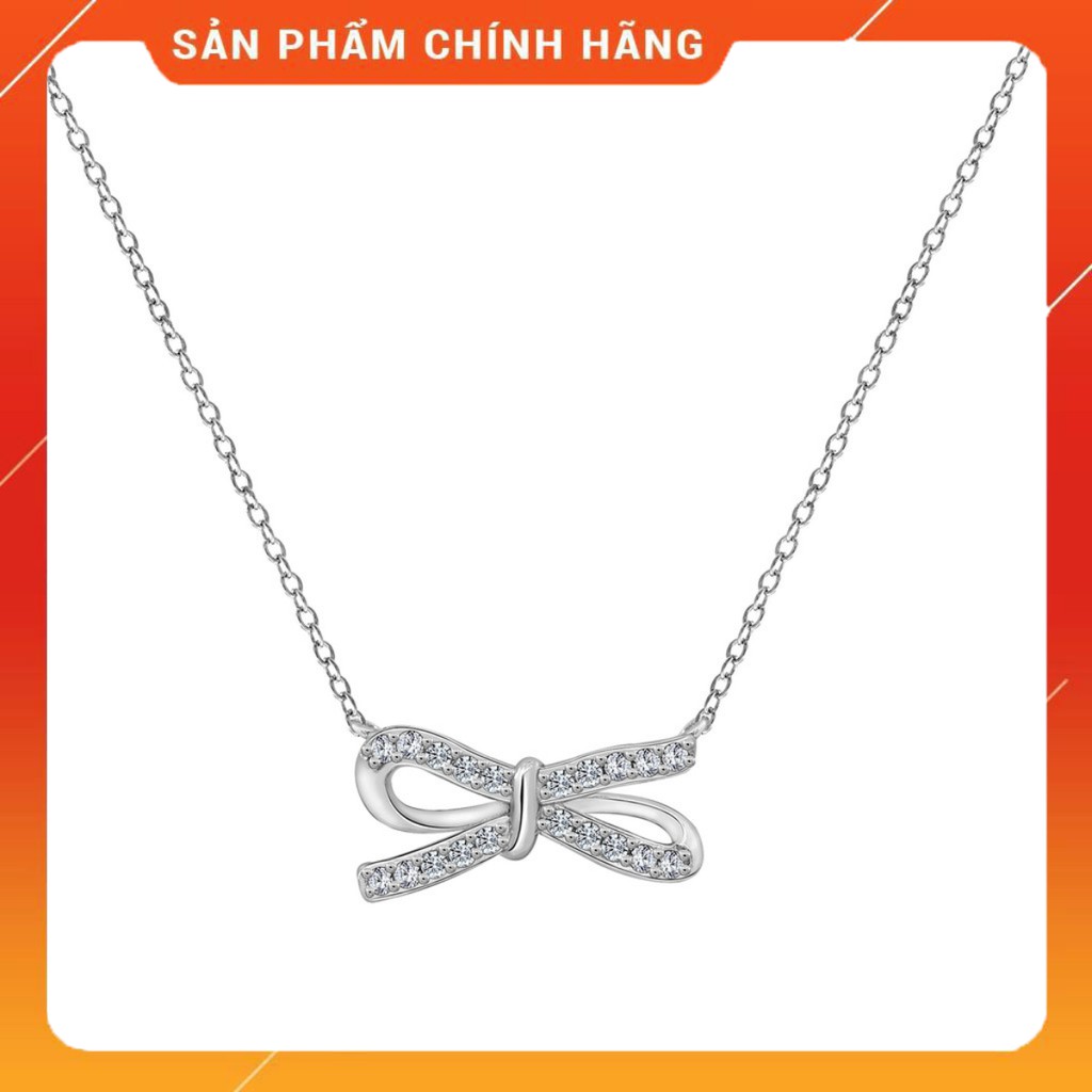 💍 Dây chuyền Chiếc nơ nhỏ J’admire bạc 925 cao cấp mạ Bạch kim Platinum đính đá Swarovski 💎