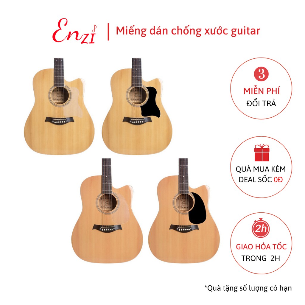 Miếng dán trong suốt chống trầy xước cho đàn guitar acoustic, classic Enzi