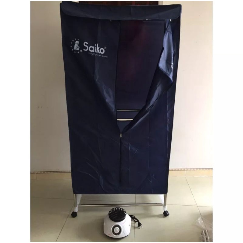 TỦ SẤY QUẦN ÁO SAIKO CD-1800 khung inox to công suất lớn bảo hành 12 tháng