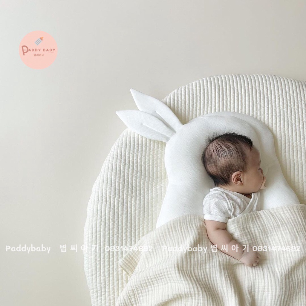 Gối chắn thỏ đa năng Raras nội địa Hàn cho bé - Made in Korea