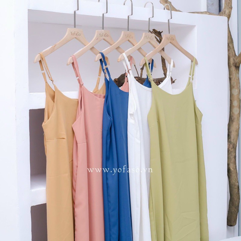VÁY LỤA HAI DÂY DÁNG XUÔNG