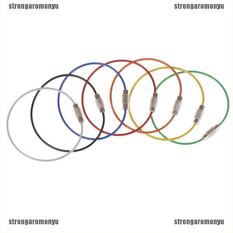 Set 5 Dây Móc Khóa Bằng Thép Không Gỉ Tiện Dụng Khi Đi Dã Ngoại