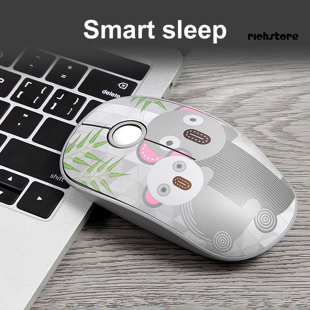 chuột không dây 2.4g 1000 Dpi Hình Động Vật Dễ Thương