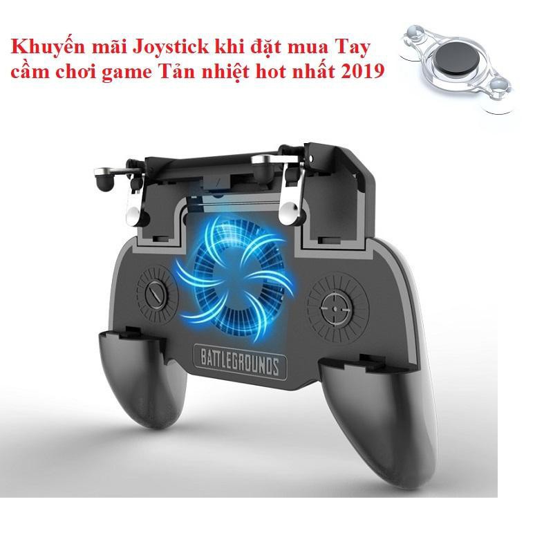 [XẢ HÀNG 3 NGÀY ] TAY CẦM CHƠI GAME - Quạt Tản Nhiệt + Sac Dự Phòng + 2 Nút Chơi PUBG - Tặng Joystick Di Chuyển 30k