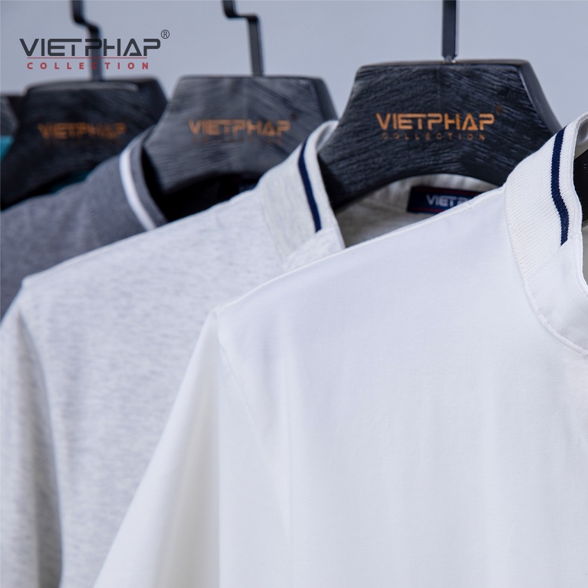 Áo Thun 4 Chiều Màu Cao Cấp VIỆT PHÁP / Form Luxury - Chất liệu cotton co dãn và thấm hút mồ hôi tốt 9634