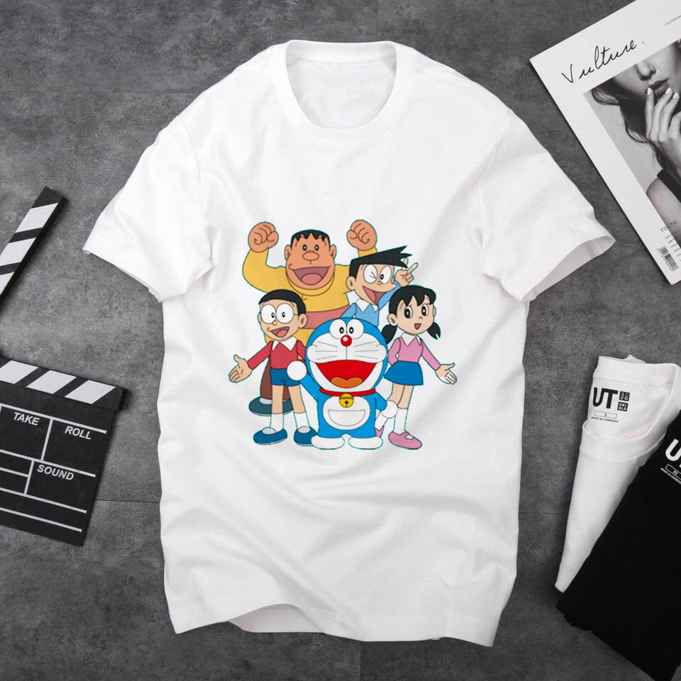 Áo Thun Phim Hoạt Hình Doraemon và Những Người Bạn  ( Có Size Trẻ Em ) 21.25