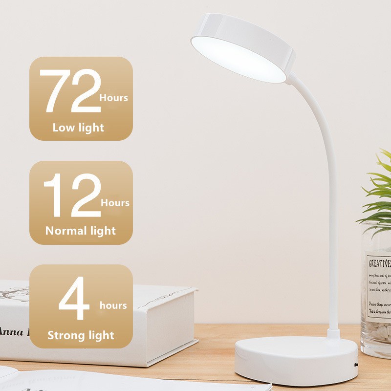 Đèn LED Đọc Sách Để Bàn 3 Trong 1 1200mah Có Thể Gấp Gọn Tiện Lợi