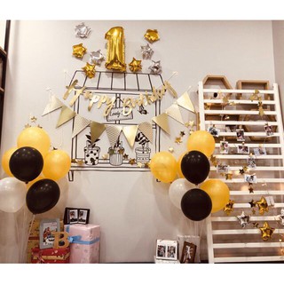 Set trang trí sinh nhật sang trọng - Tặng kèm bơm và keo dán