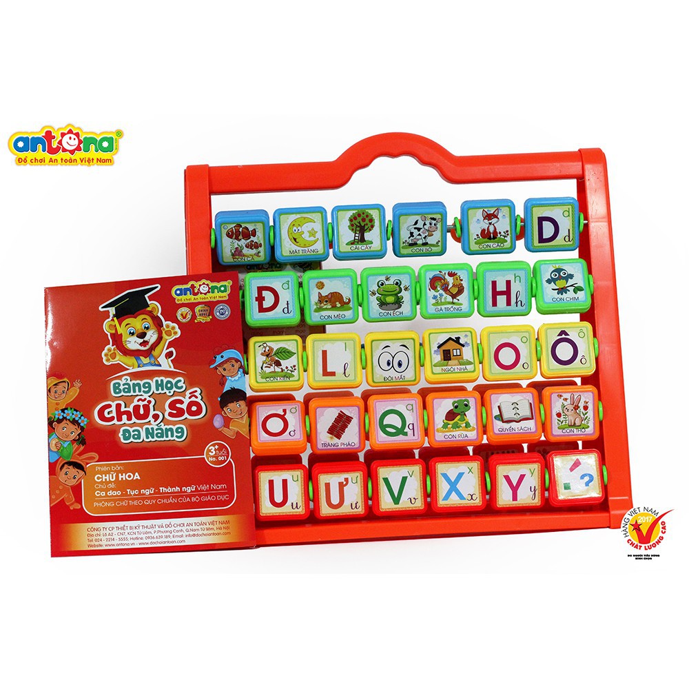 Bảng chữ số đa năng mẫu 1 – phiên bản 2017 - ANTONA