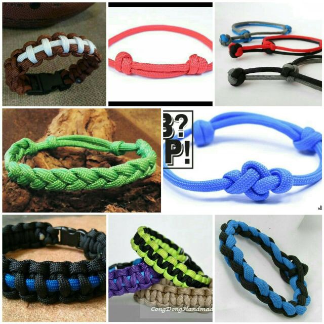 Dây paracord 5m 7 lõi 4mm (vòng tay sinh tồn) và khoá nhựa làm vòng | BigBuy360 - bigbuy360.vn