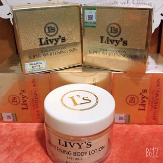 KEM BODY LIVY'S WHITENING SPF 45+++ 250g THÁI LAN