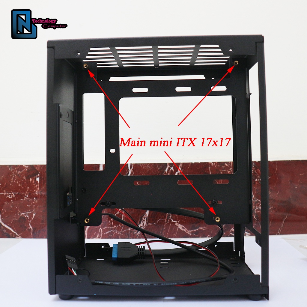 Vỏ Case D19 Sơn Tĩnh Điện Màu Đen Dành Cho Main Mini ITX PSU 1U SF