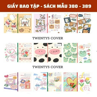Giấy bao tập - sgk mẫu 380 - 389