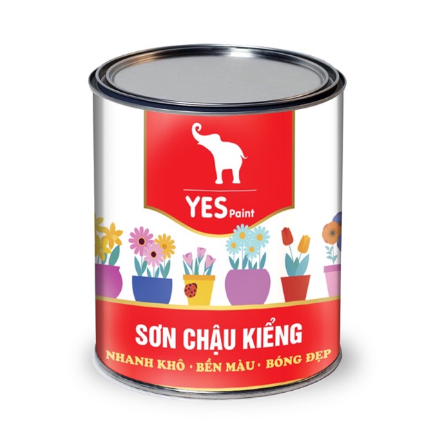 Sơn Chậu Kiểng 1K Yespaint Đủ màu 800gr