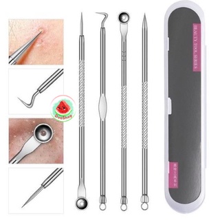 🍉Bộ dụng cụ nặn mụn chuyên nghiệp 4 món (vàng hoặc bạc) DUASHOP.