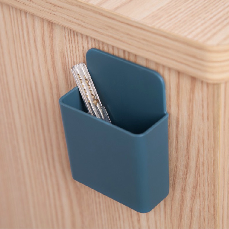 1 Hộp Nhựa Gắn Tường Đựng Điều Khiển Từ Xa / Điện Thoại Di Động / Dụng Cụ Sắp Xếp Gọn Gàng