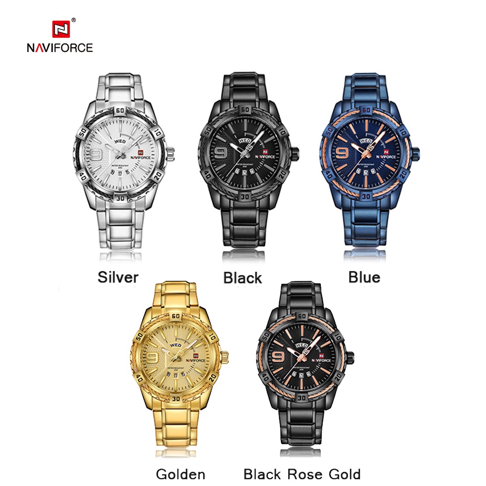 Đồng Hồ Quartz NAVIFORCE 9117S Chống Thấm Nước