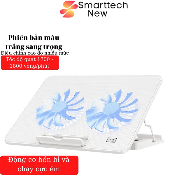 Quạt Tản Nhiệt Laptop, Đế Tản Nhiệt Laptop Cho Máy Tính 14 inch Đến 17 inch Quạt Mạnh Êm Có Nhiều Loại 2 Quạt Đến 6 Quạt