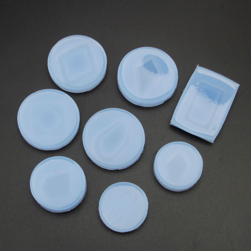 Khuôn Làm Móc Khóa Bằng Silicone Hình Oval Sáng Bóng
