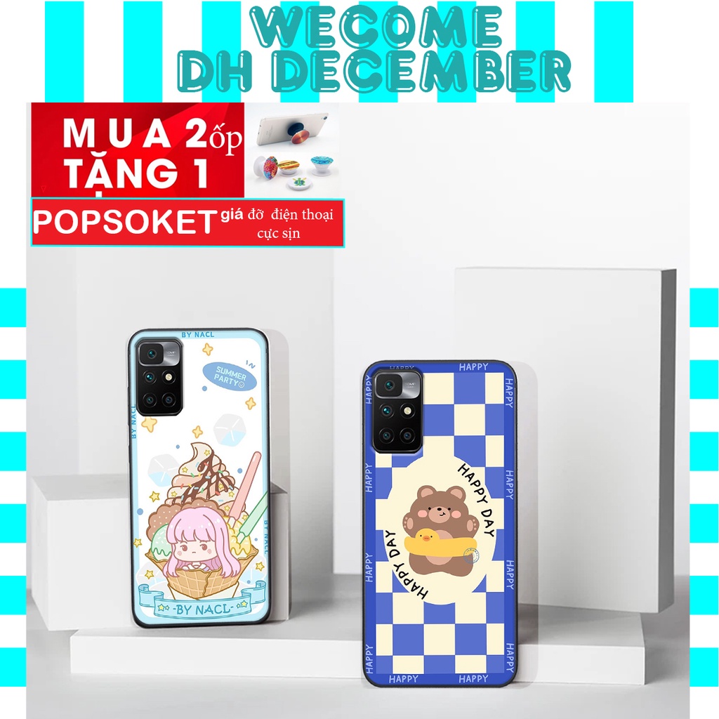 Ốp lưng Xiaomi REDMI 10  in hình 3D gấu mới nhất - sang - chảnh - ĐẸP- BỀN